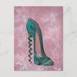 Stiletto Shoe Moderne Kunst Postkarte