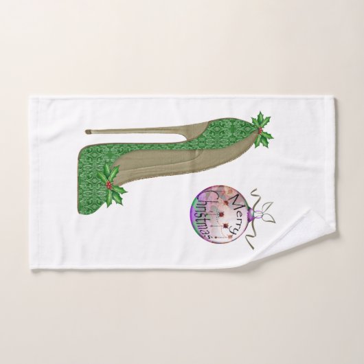 Stiletto und Bauble Badetuch Set (Handtuch)