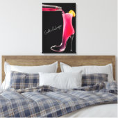 Stiletto und Cocktails Leinwanddruck (Insitu (Schlafzimmer))