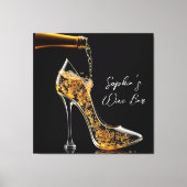 Stiletto und Sparkling Weinkultur und Bar Leinwanddruck (Vorderseite)