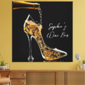 Stiletto und Sparkling Weinkultur und Bar Leinwanddruck (Insitu (Wohnzimmer))