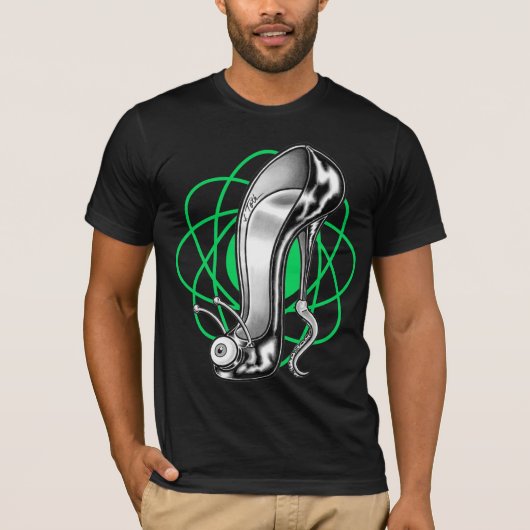 Stilettoid™/Green-Atom-T - Shirt (Vorderseite)