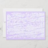 Stilettos and Lilacs Bridesmaid Request Card Einladung (Rückseite)