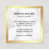 Stilettos Quadratische Visitenkarte (Rückseite)