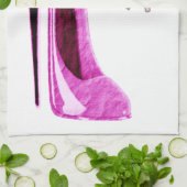 Stilettschuh-Kunst-Geschirrtücher Handtuch (Gefaltet)