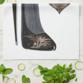 Stilettschuh-Kunst-Geschirrtücher Handtuch (Gefaltet)
