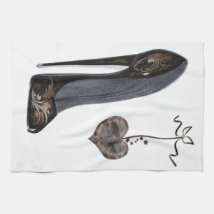 Stilettschuh-Kunst-Geschirrtücher Handtuch