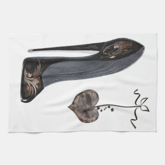 Stilettschuh-Kunst-Geschirrtücher Handtuch (Horizontal)
