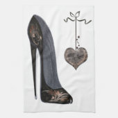 Stilettschuh-Kunst-Geschirrtücher Handtuch (Vertikal)