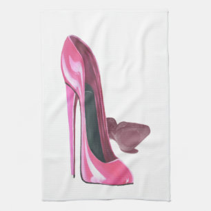 Stilettschuh-Kunst-Geschirrtücher Küchentuch