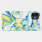 Stilfarben nein, Bild mit gelben, zyklischen blaue Case-Mate iPhone Hülle (Rückseite (Horizontal))