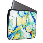 Stilfarben nein, Bild mit gelben, zyklischen blaue Laptopschutzhülle (Vorne Rechts)