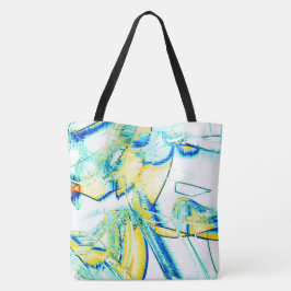 Stilfarben nein, Bild mit gelben, zyklischen blaue Tasche