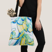 Stilfarben nein, Bild mit gelben, zyklischen blaue Tasche (Von Nahem)