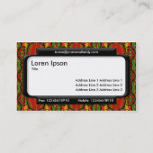 Stilfeld (Script-Schriftart) - Retro-Muster Visitenkarte (Rückseite)