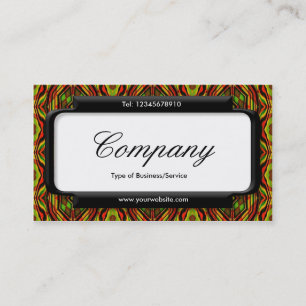 Stilfeld (Script-Schriftart) - Retro-Muster Visitenkarte