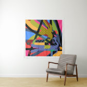 STILFRAUEN IN GELB UND BLAU WANDTEPPICH (Beispiel (Horizontal))