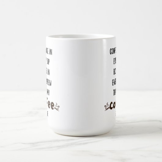 Stilftige Sippe mit unserer Bougie Confidence-Kaff Kaffeetasse (Mittel)