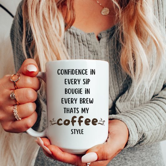 Stilftige Sippe mit unserer Bougie Confidence-Kaff Kaffeetasse