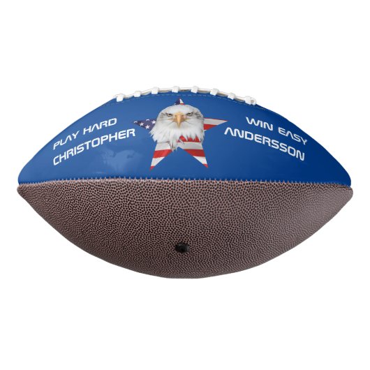 Stilftiger Adler, Die amerikanische Flagge, Patrio Football (Gedreht 270)