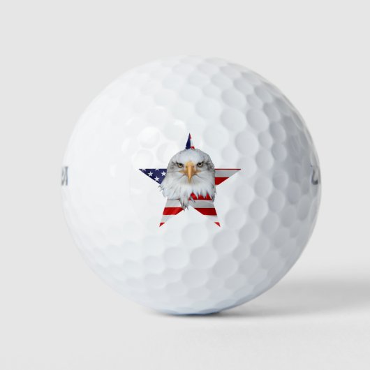 Stilftiger Adler, Die amerikanische Flagge, Patrio Golfball (Vorderseite)