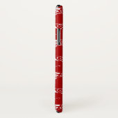 Stilftiger Deko-Schmetterling - dunkelrot und weiß Case-Mate iPhone Hülle (Hinten/Rechts)