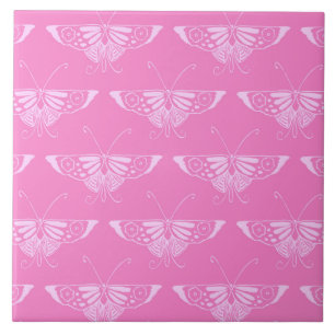 Stilftiger Deko-Schmetterling - orchid pink Fliese