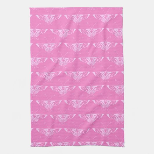Stilftiger Deko-Schmetterling - orchid pink Handtuch (Vertikal)