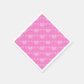 Stilftiger Deko-Schmetterling - orchid pink Serviette (Ecke)