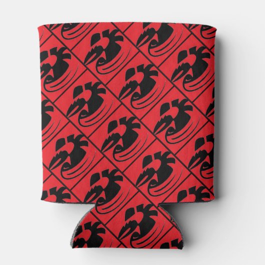 Stilftiger Kraubfisch Dosenkühler (Rückseite)