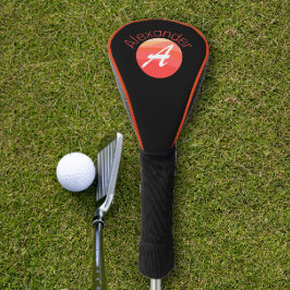 Stilftiger, minimalistischer monogrammfarbiger Buc Golf Headcover