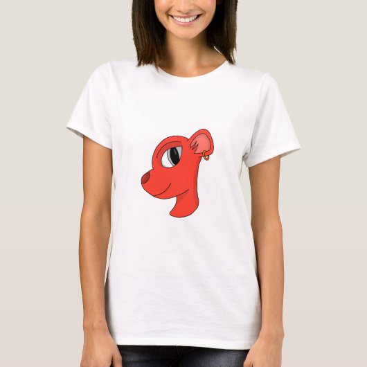 Stilftiger Ohrring T-Shirt (Vorderseite)