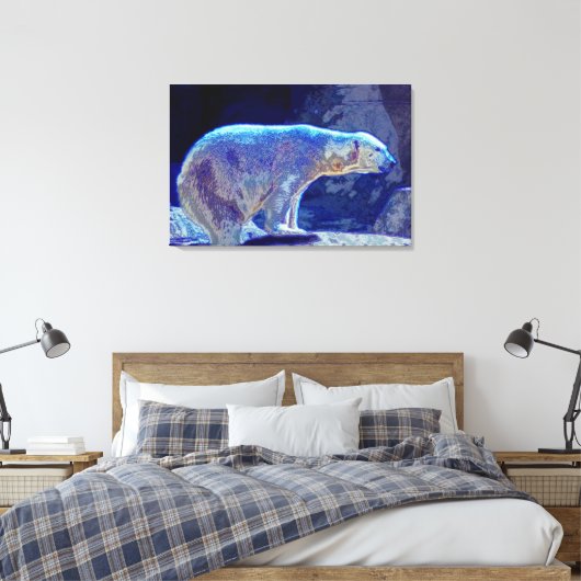Stilftiger Polarbär Leinwanddruck (Insitu (Schlafzimmer))