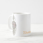 Stilftiger Schmetterling Kaffeetasse (Vorderseite Links)