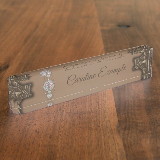 Stilftiger Schmetterling Namensplakette (Seite)