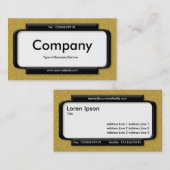Stilftiges Panel - Bernsteinfarbene Textur Visitenkarte (Vorne/Hinten)