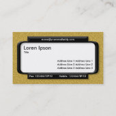Stilftiges Panel - Bernsteinfarbene Textur Visitenkarte (Rückseite)