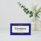 Stilftiges Panel - Blauer Stoff Textur Visitenkarte (Stehend Vorderseite)