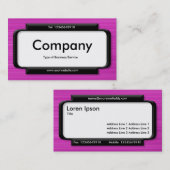 Stilftiges Panel - bürstete Magenta Textur Visitenkarte (Vorne/Hinten)
