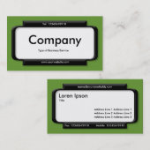Stilftiges Panel - Grün (669933) Visitenkarte (Vorne/Hinten)