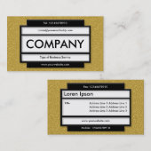 Stilftiges Panel II - Bernsteinfarbene Textur Visitenkarte (Vorne/Hinten)