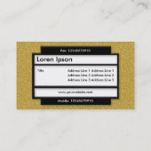 Stilftiges Panel II - Bernsteinfarbene Textur Visitenkarte (Rückseite)