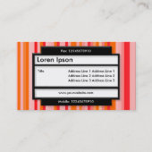 Stilftiges Panel II - Streifen 01 Visitenkarte (Rückseite)