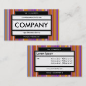 Stilftiges Panel II - Streifen 03 Visitenkarte (Vorne/Hinten)