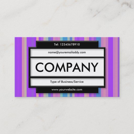 Stilftiges Panel II - Streifen 06 Visitenkarte (Vorderseite)