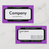 Stilftiges Panel - Lila geprägte Textur Visitenkarte (Vorne/Hinten)