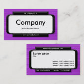 Stilftiges Panel - Lila Textur gebürstet Visitenkarte (Vorne/Hinten)