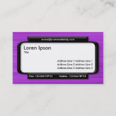 Stilftiges Panel - Lila Textur gebürstet Visitenkarte (Rückseite)