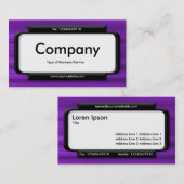 Stilftiges Panel - Lila Textur gebürstet Visitenkarte (Vorne/Hinten)