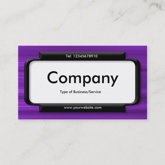 Stilftiges Panel - Lila Textur gebürstet Visitenkarte (Vorderseite)